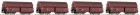 67063 Roco Set of 4 high capacity hopper cars with swing roof